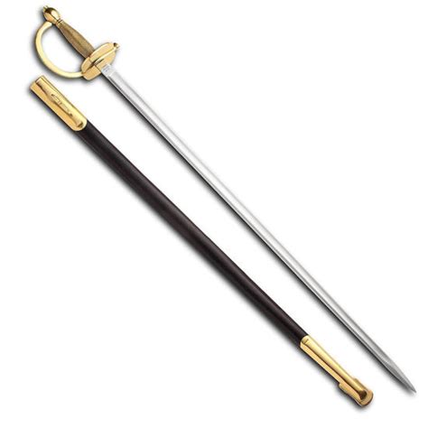 1840 Ames Nco Sword With Leather Scabbard Museum Replicas