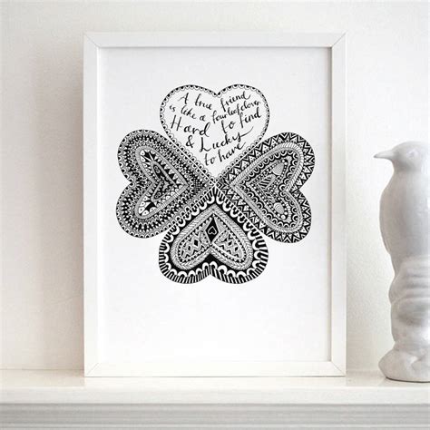 Personalised Lucky Friend Print By Karin Åkesson Design