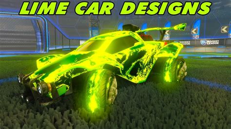 Lime Car Designs Rocket League Youtube