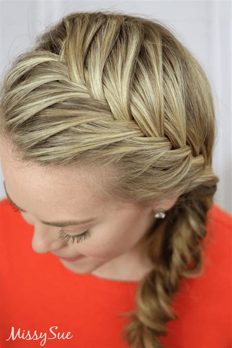 It's surprisingly easy to this trend is incredibly easy to style, even on your own hair. Fishtail French Braid