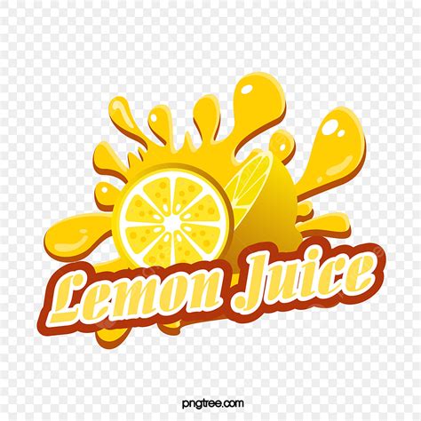Lemon Juice Logo Png Vector Psd And Clipart With Transparent