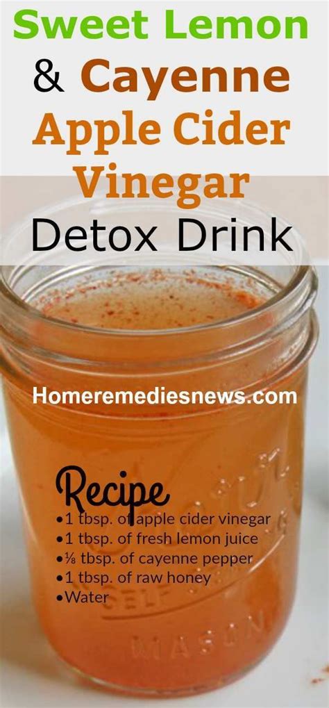 Burn Fat Fast Apple Cider Vinegar Detox Drink Recipe For Weight Loss