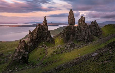 Wallpaper Rocks Scotland Isle Of Skye Images For Desktop Section