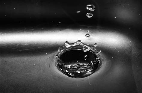 Greyscale Photo Of Water Droplet Free Image Peakpx