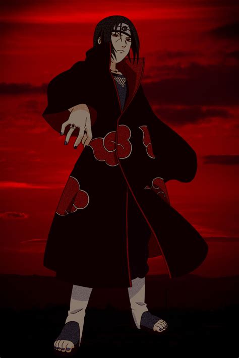 Made A Itachi Wallpaper Quickly So Its Pretty Bad But Here It Is Ill