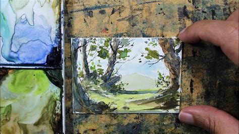 How To Draw And Paint Aceo Sketch Card Full Real Time Watercolor By Nil