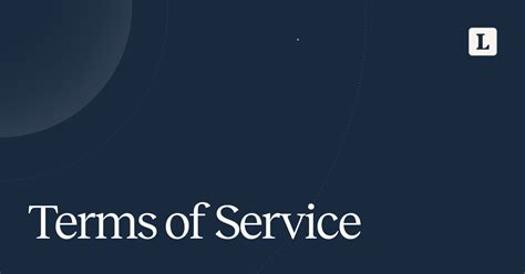 Terms Of Services Launchnotes