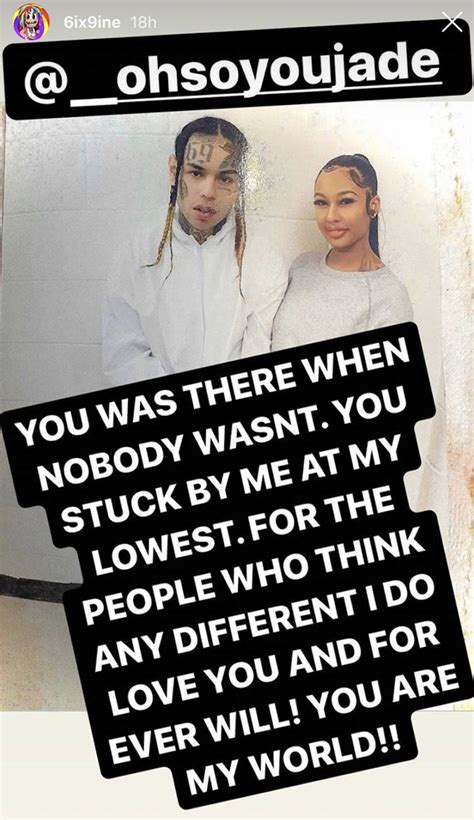 Who Is Tekashi 6ix9ines Girlfriend Jade Instagram And Real Name