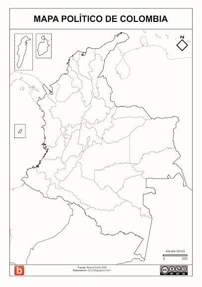 Croquis Mapa Politico De Colombia Para Colorear