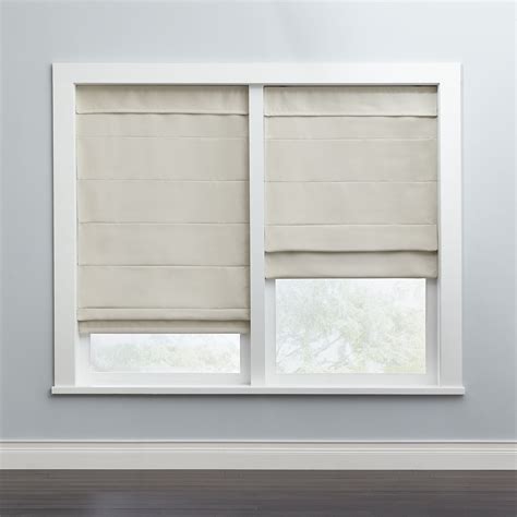 Our unique cordless mechanism eliminates all dangerous cords. Cordless Large Fold Woven Blackout Roman Shade | Plus Size ...