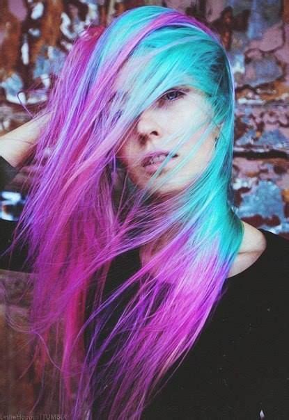 Purple And Turquoise Hair Turquoise Hair Hair Styles Which Hair Colour