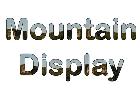 Mountain Display Bundle Teaching Resources
