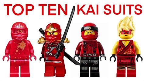 Top 10 Kai Suits Lego Ninjago Youtube