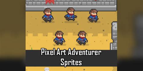 Pixel Art Adventurer Sprites By Elthens Pixel Art Shop
