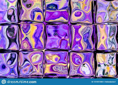 Brightly Colored Glass Block Wall Stock Photo Image Of Decoration
