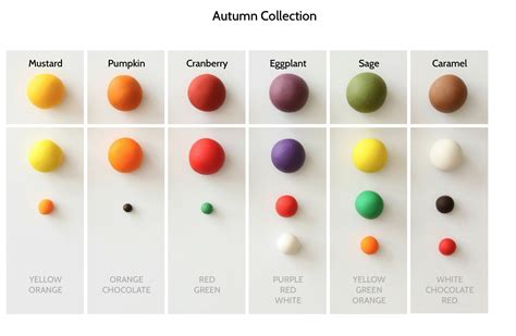 Autumn Collection Colour Fondant Polymer Clay Recipe Polymer Clay