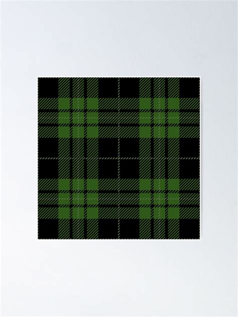 Green Scottish Tartan Plaid Traditional Scotland Pattern Poster By