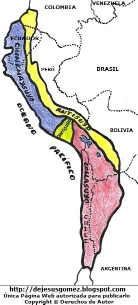 Mapa Del Tahuantinsuyo Para Colorear Y Completar Kulturaupice