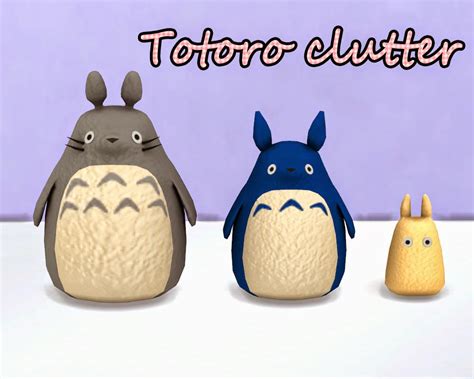 My Sims 4 Blog Totoro Mini Living Set By Kimu412