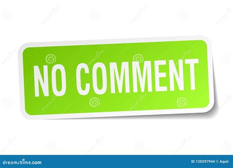 No Comment Sticker Stock Vector Illustration Of Background 120297944