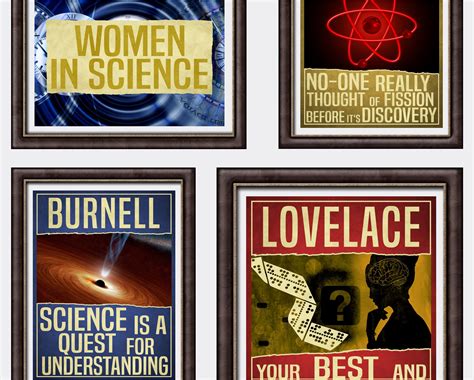 Women In Science Poster Women In Stem Science Print Science Quotes