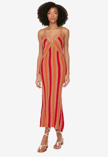 Trendyol Striped Knit Dress Zalora Philippines