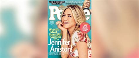 Jennifer Aniston Is People Magazines Worlds Most Beautiful Woman
