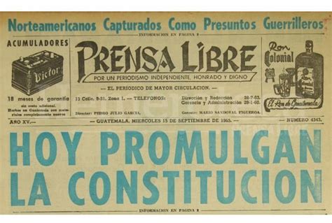 Historia De La Constitución De La República De Guatemala Fernando