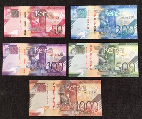 Kenya 50 100 200 500 And 1000 Shilling 2019 Pick New Catawiki