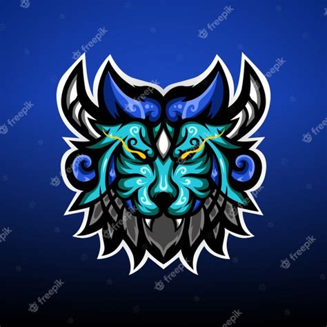 The Lion Monster Gaming Esport Mascot Logo Premium Vector