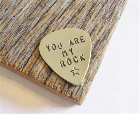 You Are My Rock Star Personalized Guitar Pick T For Son Etsy