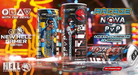 New Gamer Energy Drinks From Hell The Hell Gamer Edition Product Line