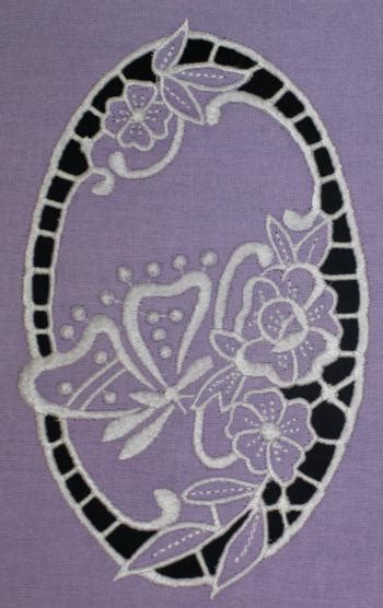 Advanced Embroidery Designs Butterfly On Flowers