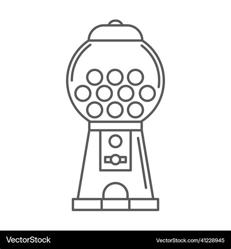 Gumball Machine Coloring Page