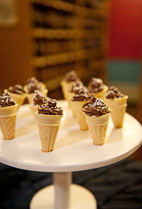 This way, you can enjoy a creamy, melty scoop, not an icy block. Ice Cream Cone Display Wedding Dessert Ideas - Elizabeth ...