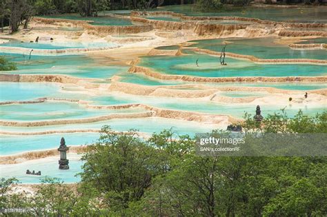 Five Colored Ponds In Huanglong Scenic And Historic Interest Area High