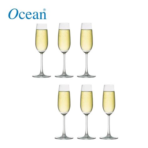Ocean Glass Madison Flute Champagne 210 ML 7 1 4 Oz Set Of 6 Lazada PH