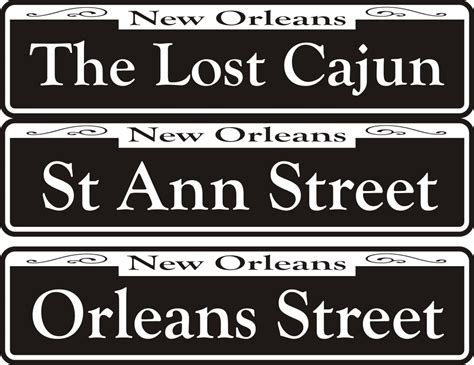 New Orleans Street Sign Road Sign 6 X 24 Etsy