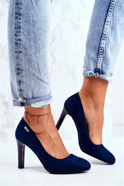 Women S Suede Stiletto Pumps Sergio Leone Navy Blue Campbell Cheap And Fashionable Shoes At