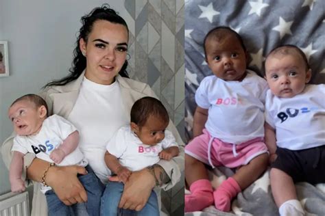 Unique Mother Give Birth To Black And White Twins
