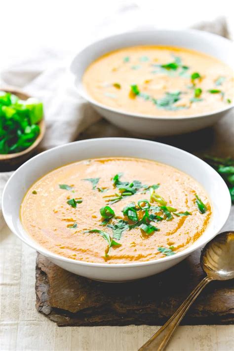 15 Minute Thai Pumpkin Soup Healthy Seasonal Recipes