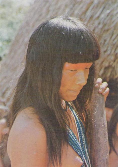 Young “suia” Indian Girl Native Reserve Of Xingu Global Postcard Sales