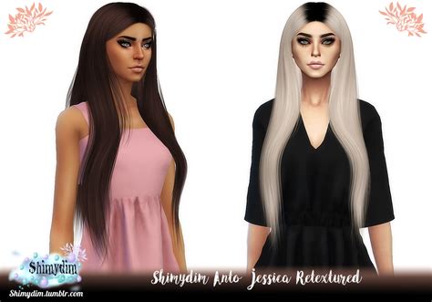 Sims 4 Hairs The Sims Resource Anto`s Jessica Hair Retextured
