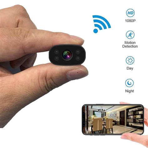 Mini Home Security Camera PNZEO 1080P HD Wireless WiFi Remote View