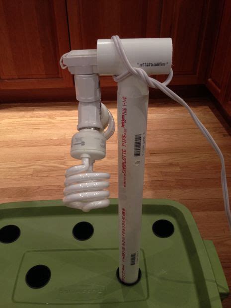 This grow light stand gives you a simple, low cost way to start seeds indoors and get that jump start. $10 Homemade Hydroponic Grow Light: 4 Steps