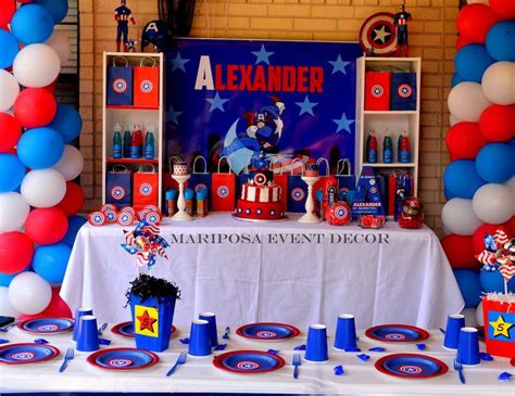 captain america birthday captain alexander catch my party avengers themed party avengers
