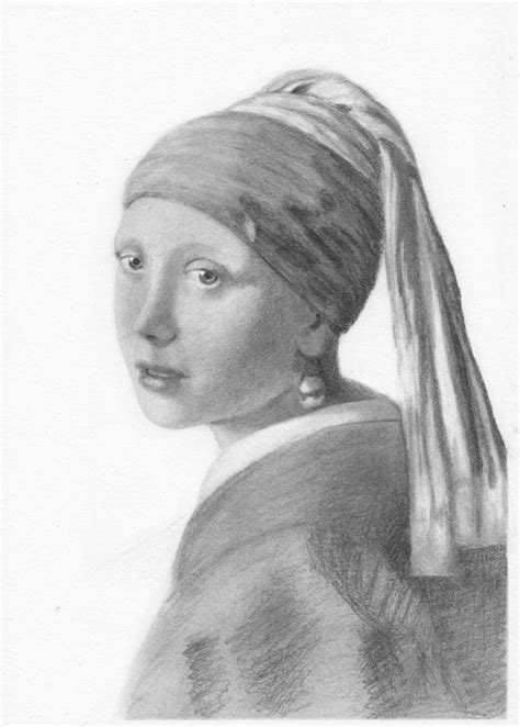 How To Draw Girl With Pearl Earring