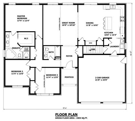 Explore bungalows designs, modern open layouts with slab foundation & much more. Love the master bedroom and bath! Too small main bathroom ...