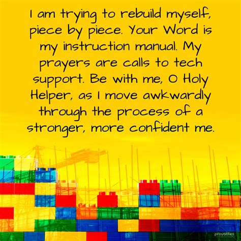 Prayer Rebuilding With Help Prayables