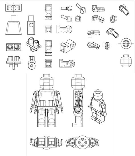 Lego Man 3d Minifig Reference By Quandtum On Deviantart Dibujo